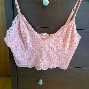 Pink Lace Bralette